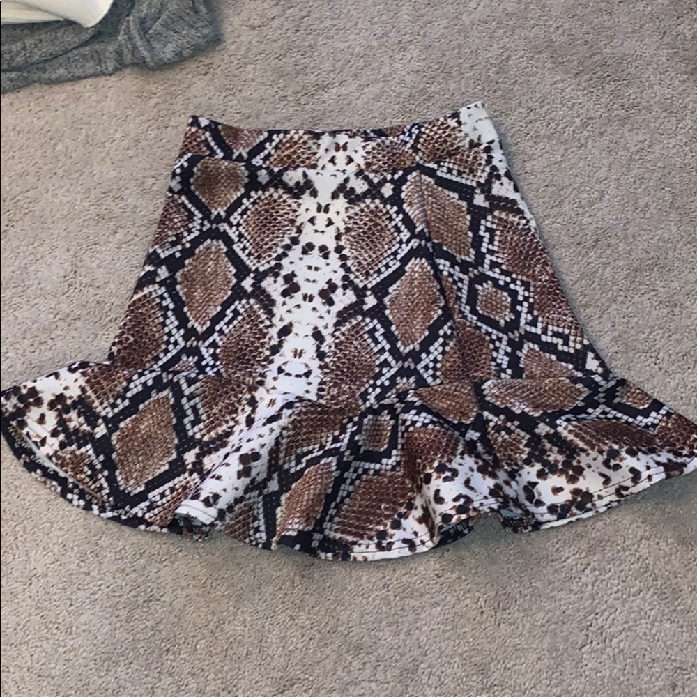 Nasty Gal snake skin skirt